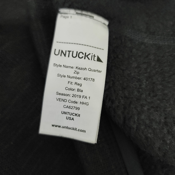 UNTUCKit Kezoh 1/4 Zip Pullover - Picture 9 of 10